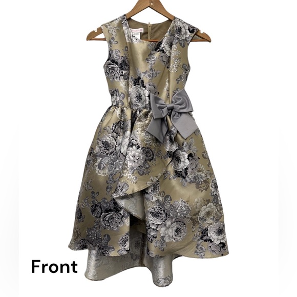 Bonnie Jean Other - Bonnie Jean brand. Girl cascade dress. Size 10. Metallic floral dress. Used 1x.